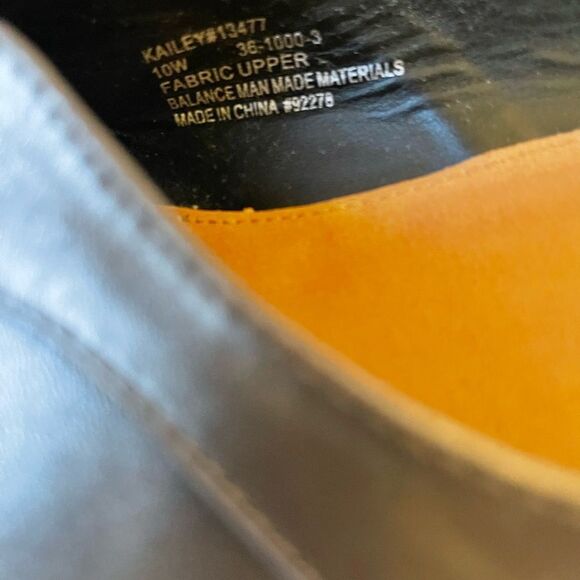 Comfort view Kailey metallic brown faux leather slides sandals size 10W - Picture 9 of 9